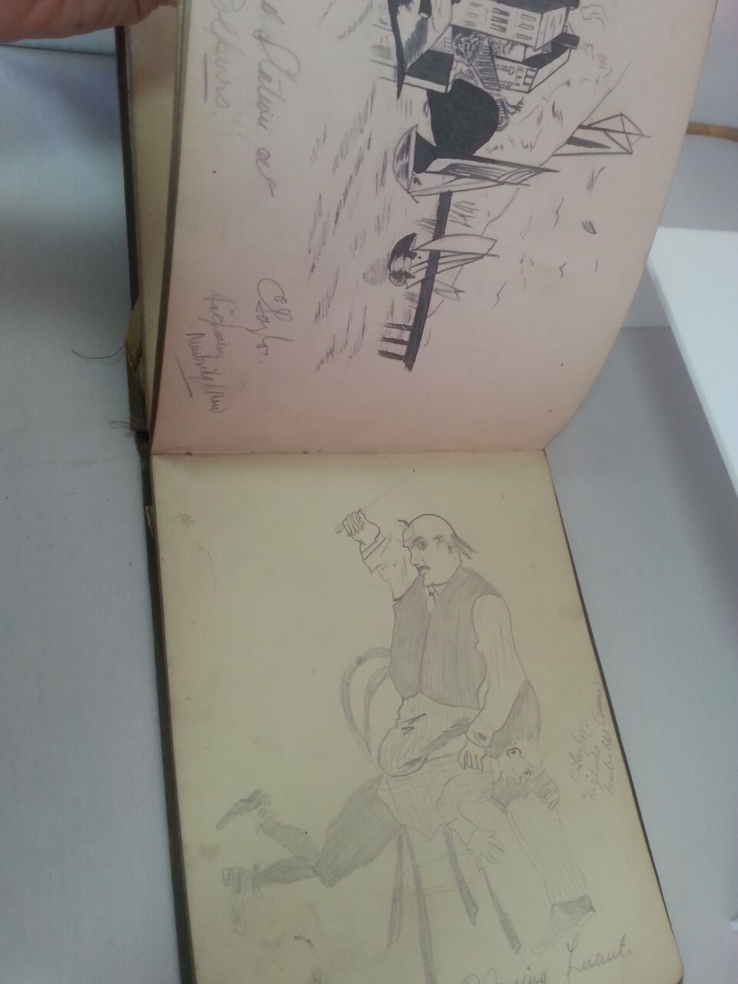 Exceptional early 20th Century (1903 - 1905) sketch and jottings book. Circa 95 pages FULL of - Image 7 of 8