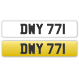 Cherished plate on retention, ready to transfer - DWY 771
