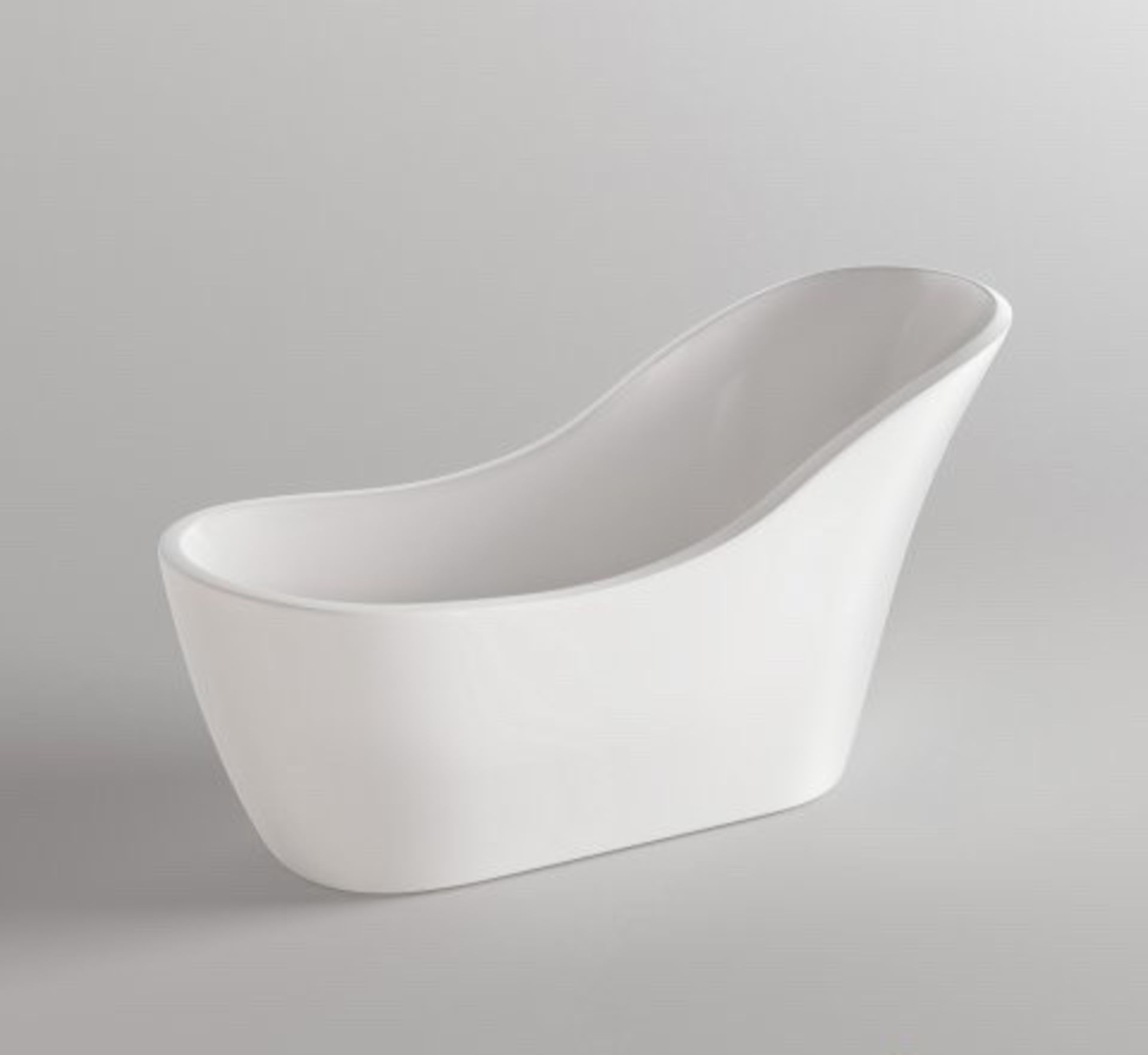A30 - 1730x725mm Nyos Freestanding Bathtub - Large. RRP £1,000. This gloss white freestanding - Image 3 of 3