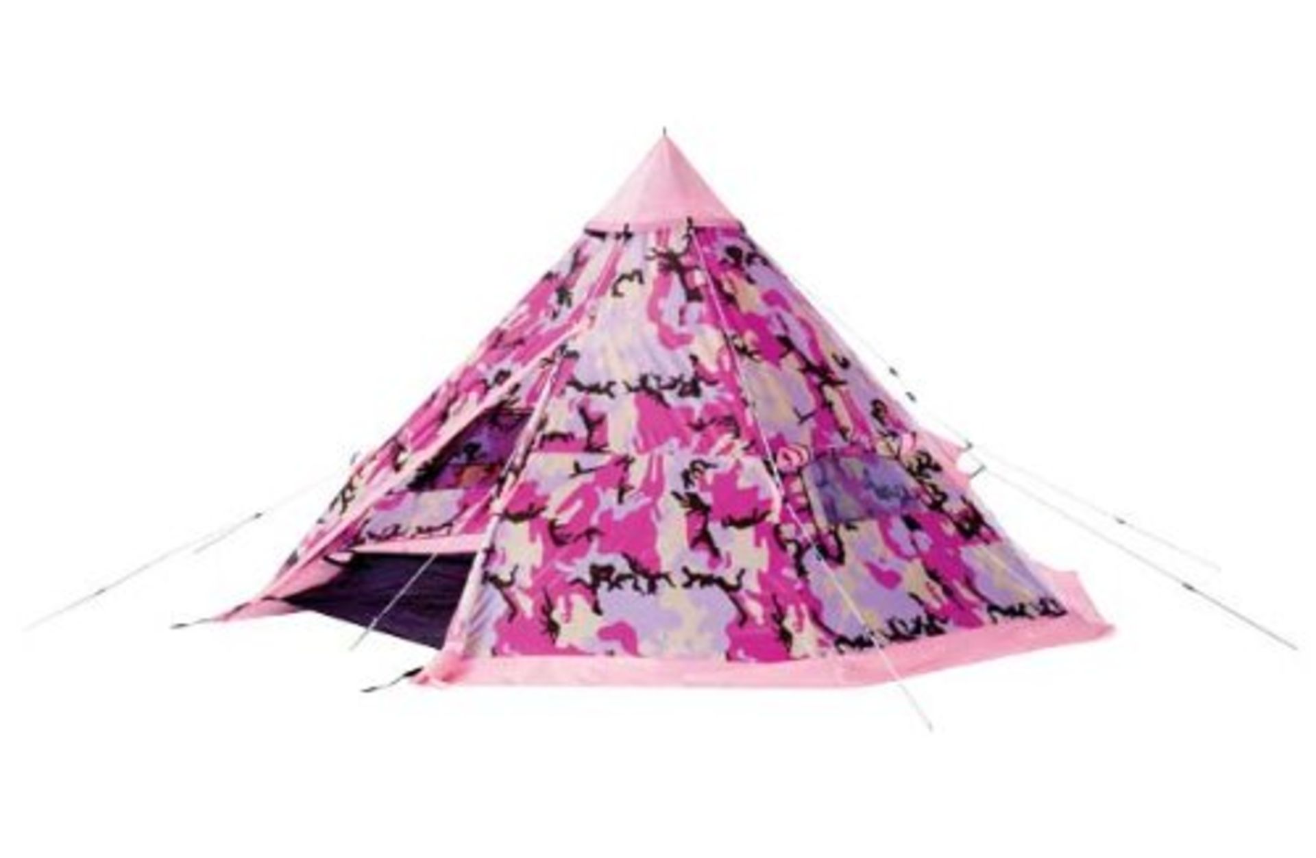 Kids 2 Person Teepee Tent - Pink Camo