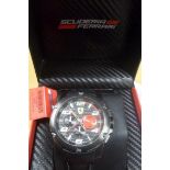 Ferrari Red Chrono Watch