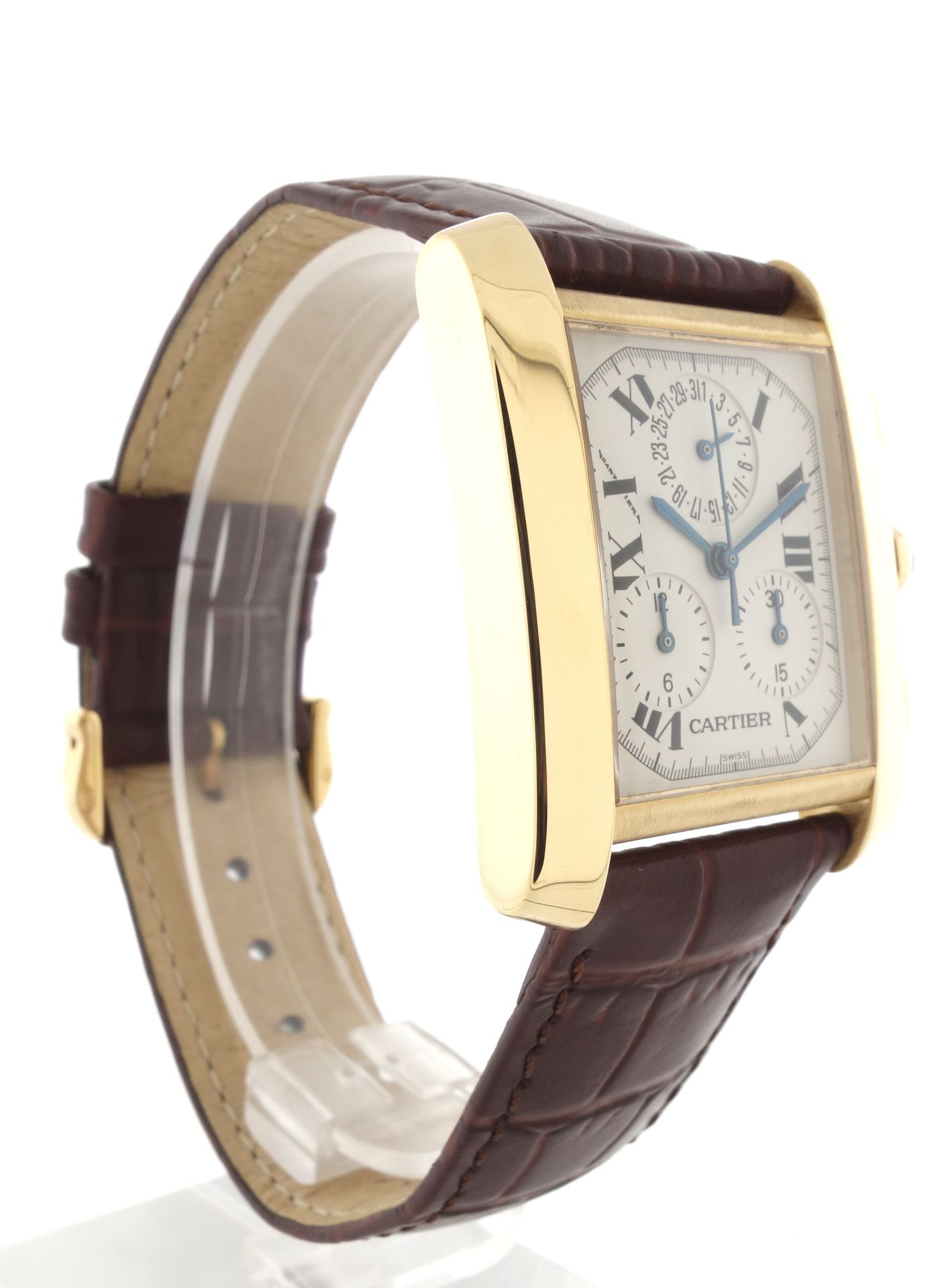 Cartier Tank Francaise Chronoflex - W5000556 - Image 7 of 8