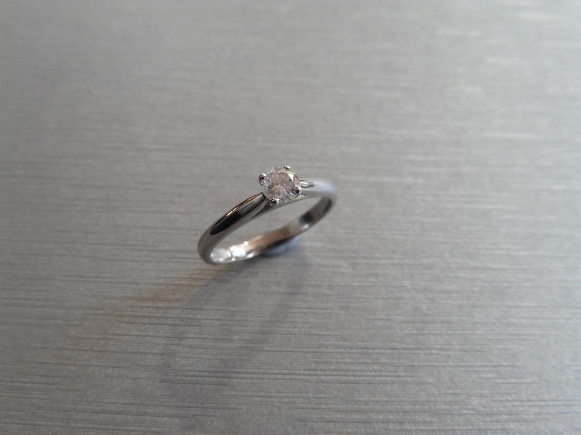 Brand new Platinum diamond solitaire ring set with a 0.40ct brilliant cut diamond, F colour and P1 - Image 4 of 5