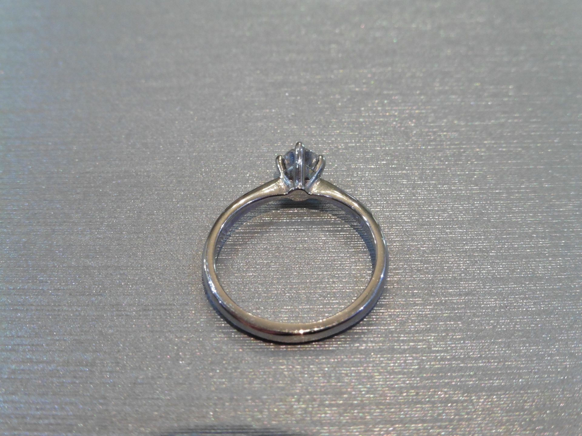 Brand new Platinum diamond solitaire ring set with a 0.30ct brilliant cut diamond, H colour and - Image 3 of 4