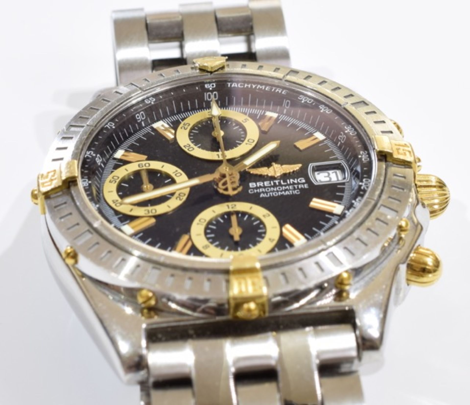BREITLING - a gentleman's Windrider Chronomat chronograph bracelet watch. Stainless steel case - Image 6 of 7