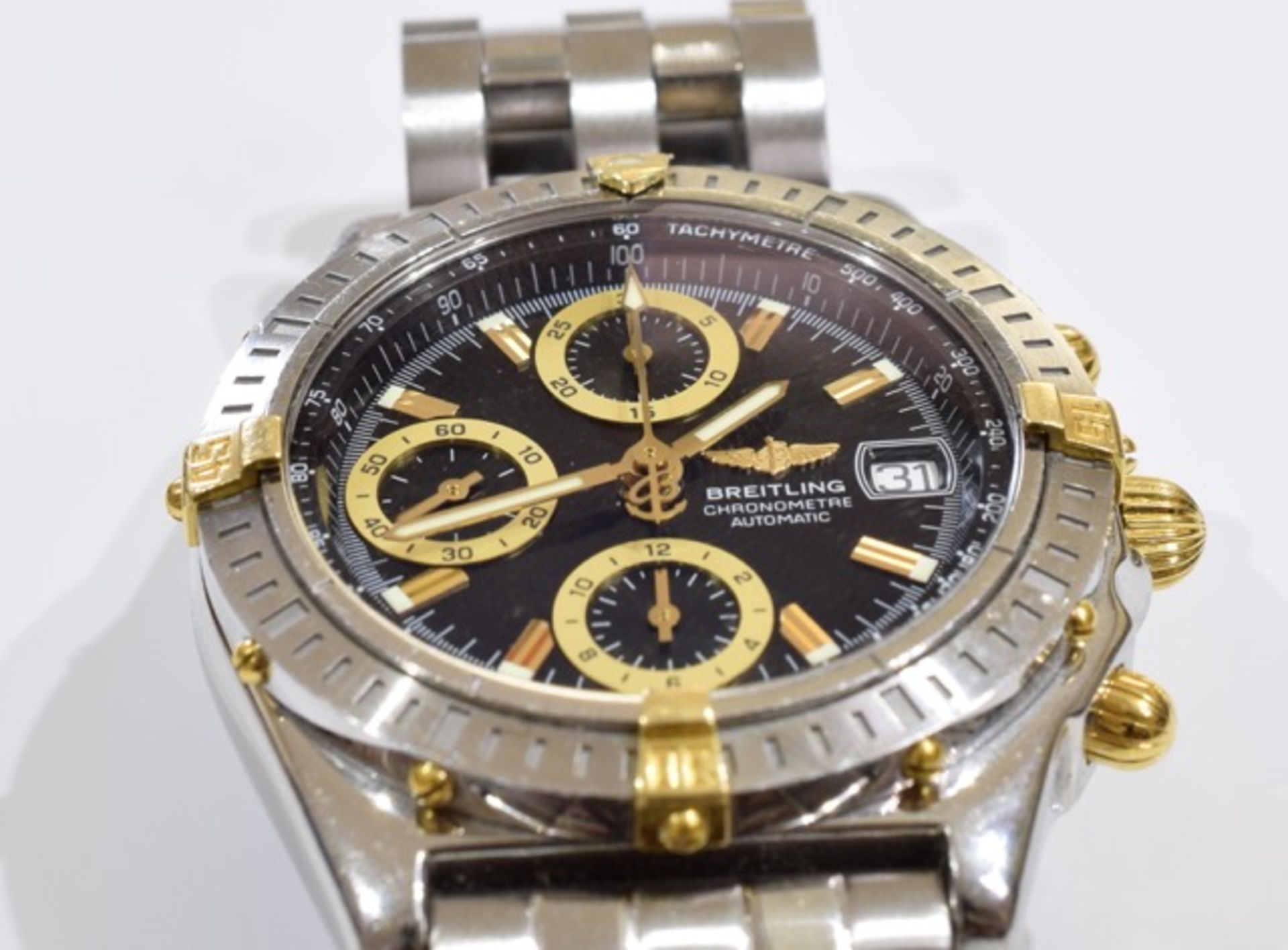 BREITLING - a gentleman's Windrider Chronomat chronograph bracelet watch. Stainless steel case - Image 4 of 7