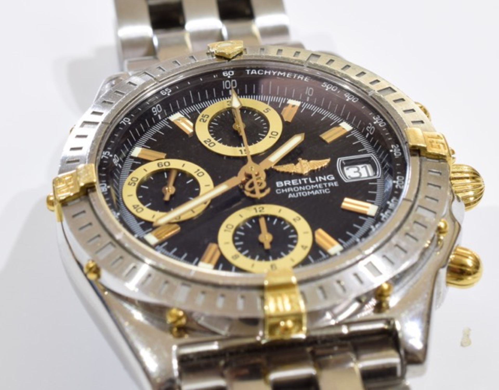 BREITLING - a gentleman's Windrider Chronomat chronograph bracelet watch. Stainless steel case - Image 3 of 7