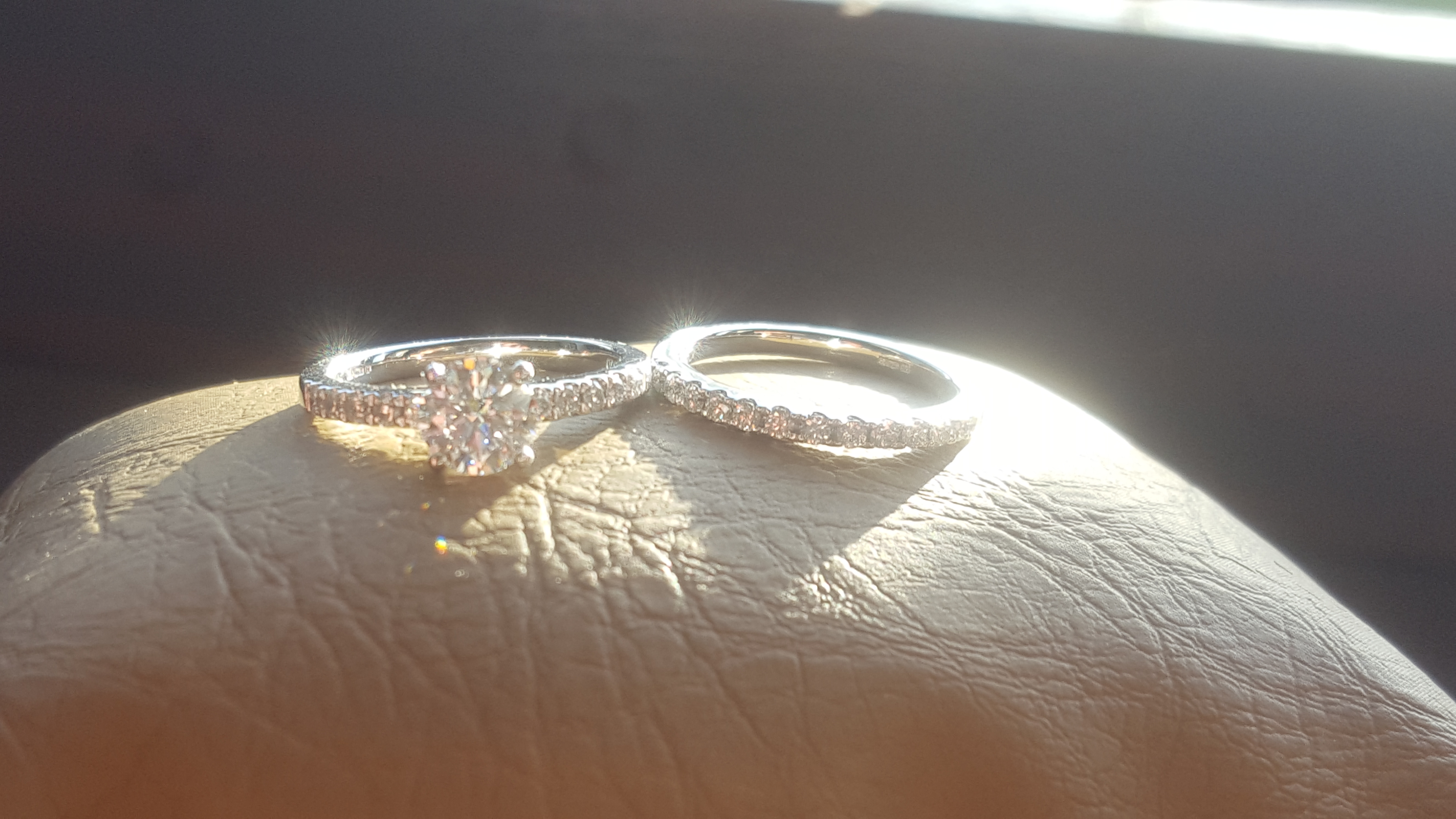 Flawless princess cut, platinum design novo set, diamond engagement ring with matching band. - Image 11 of 33