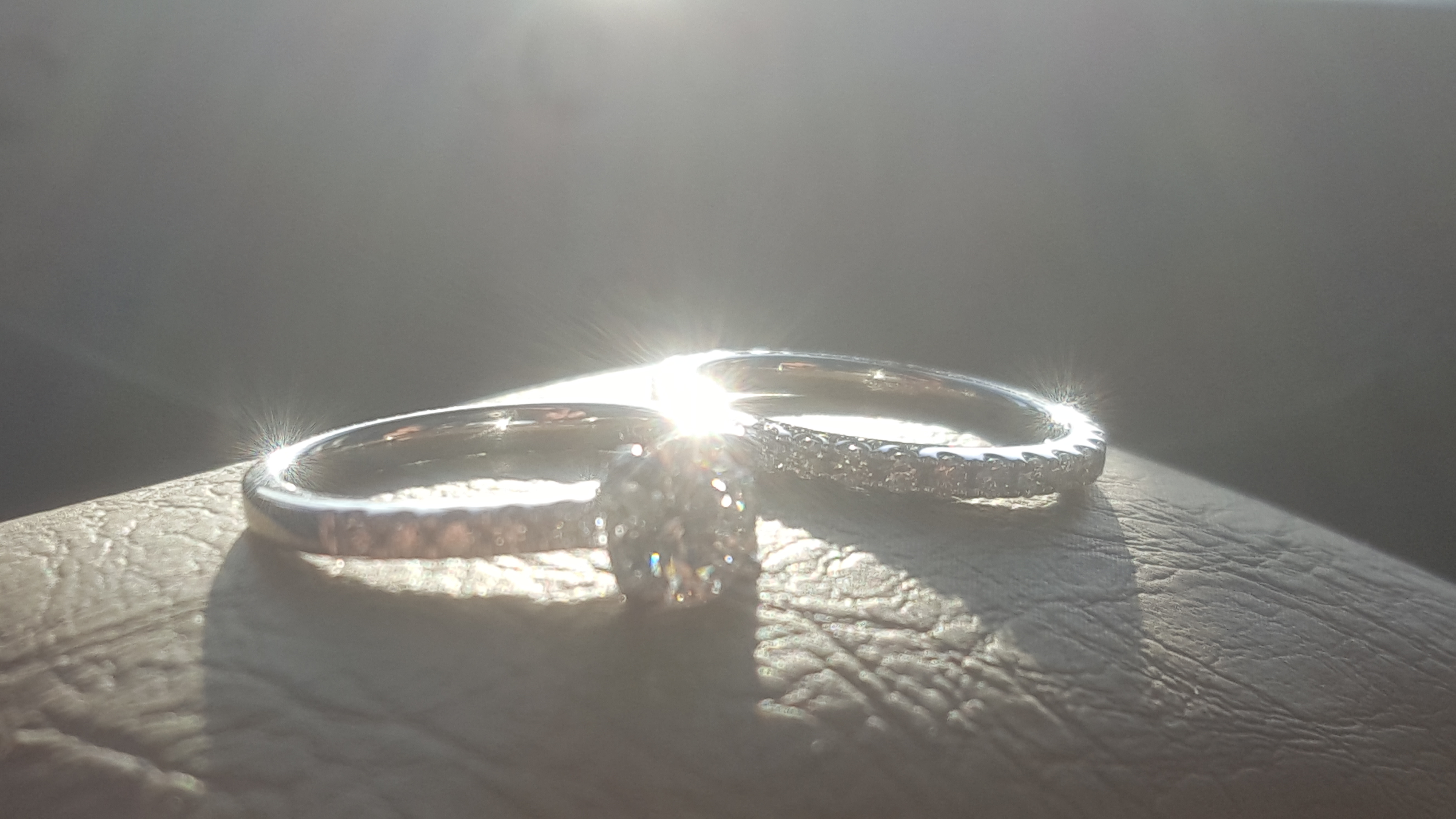 Flawless princess cut, platinum design novo set, diamond engagement ring with matching band. - Image 10 of 33