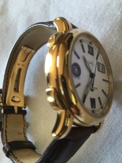 ULYSSE NARDIN GMT +/- IN 18K GOLD CASE WITH 18K DEPLOYANT CLASP - Image 4 of 9