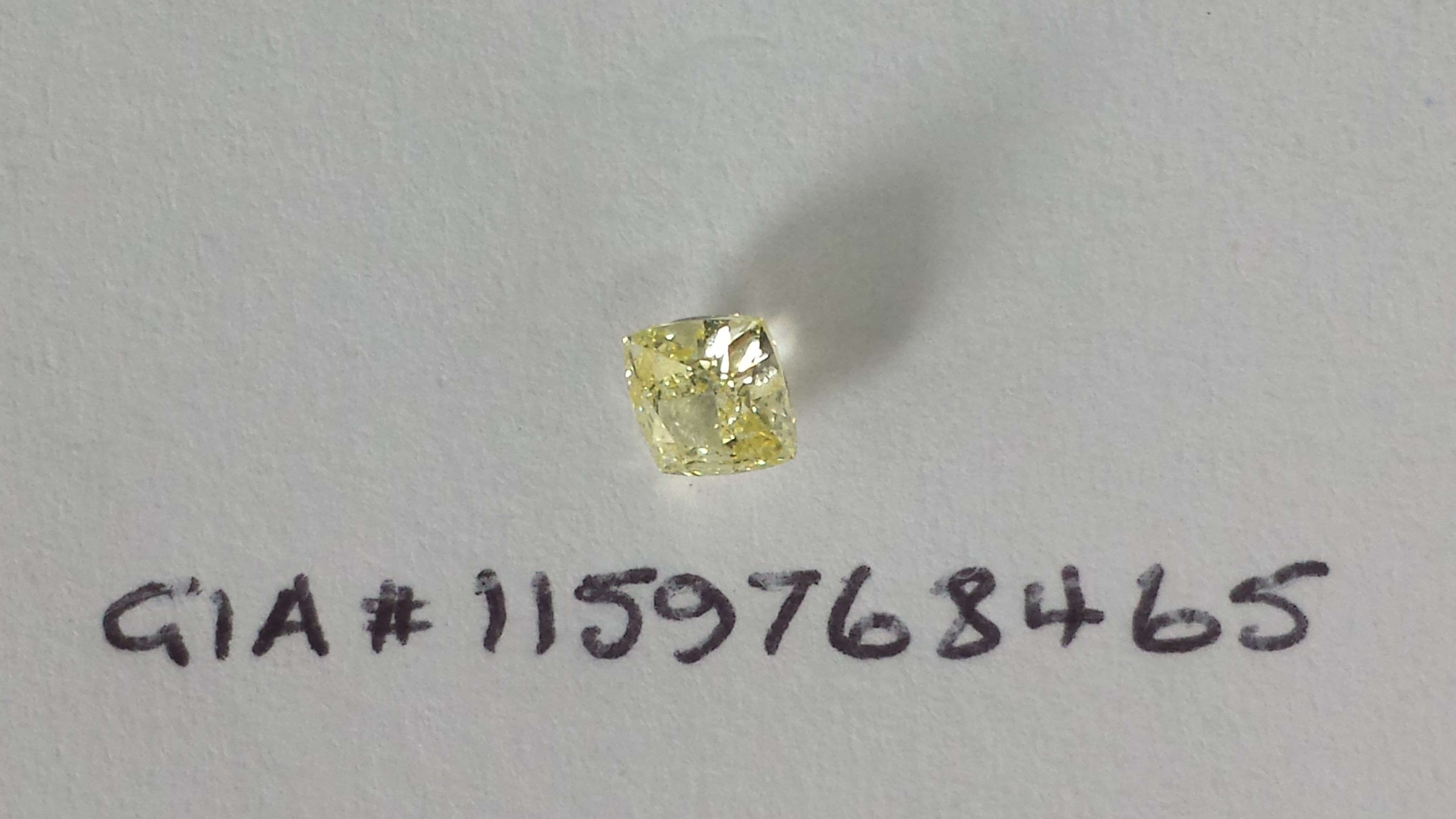 0.46 carat Modified Square Brilliant Diamond