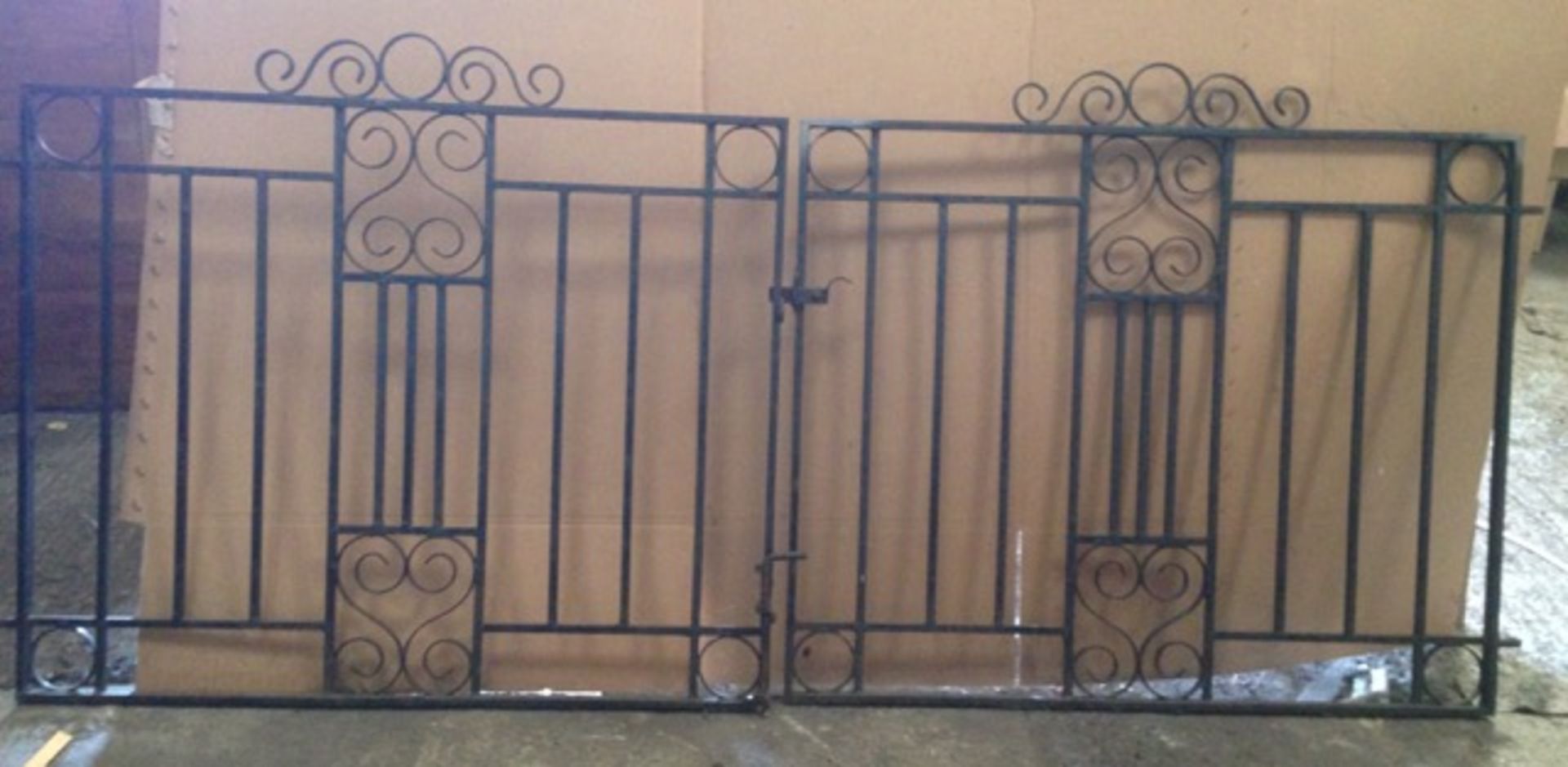 Wrought iron driveway / estate gates.