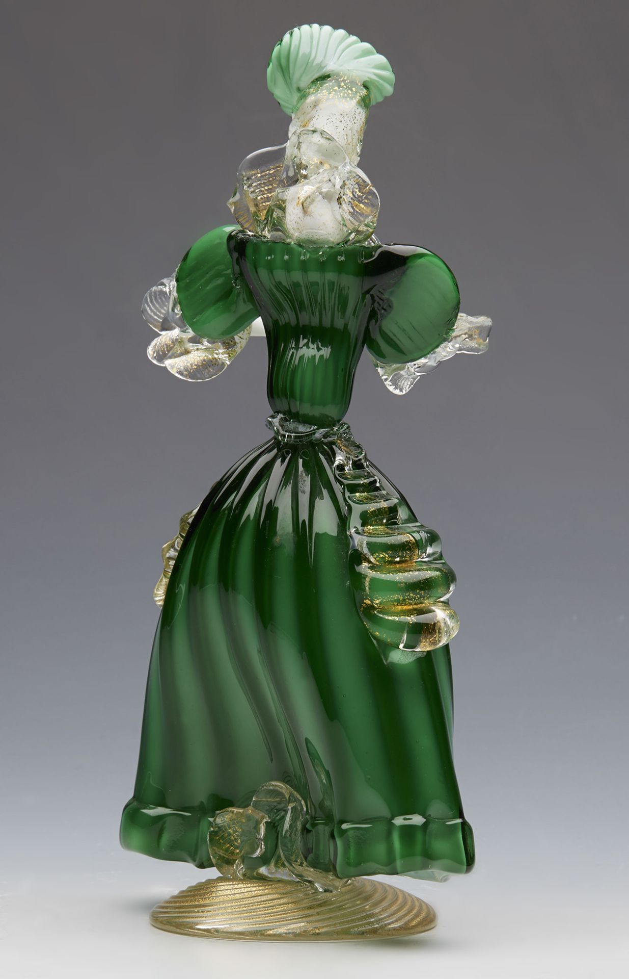 VINTAGE ITALIAN MURANO GLASS FIGURINE OF A STYLISH LADY c.1950 - Image 5 of 8