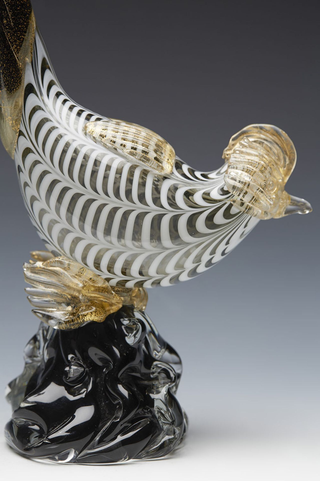 Vintage Italian Venini Glass Exotic Bird By Fulvio Bianconi C.1950 - Image 6 of 12