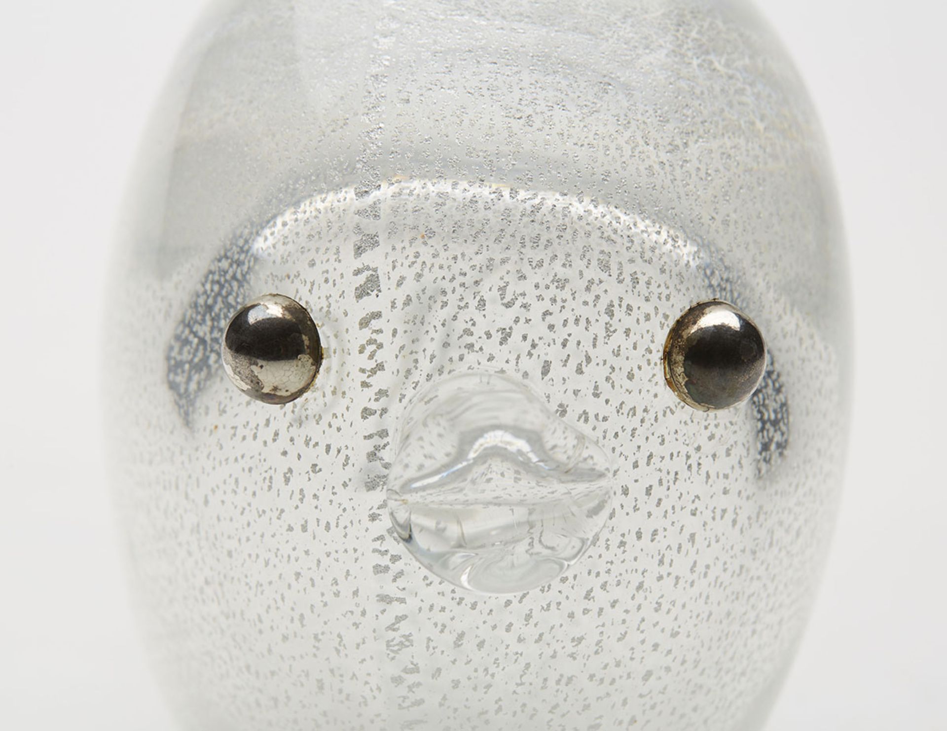 VINTAGE VETRI MURANO FISH WITH SILVER INCLUSIONS 20TH C. - Image 4 of 8