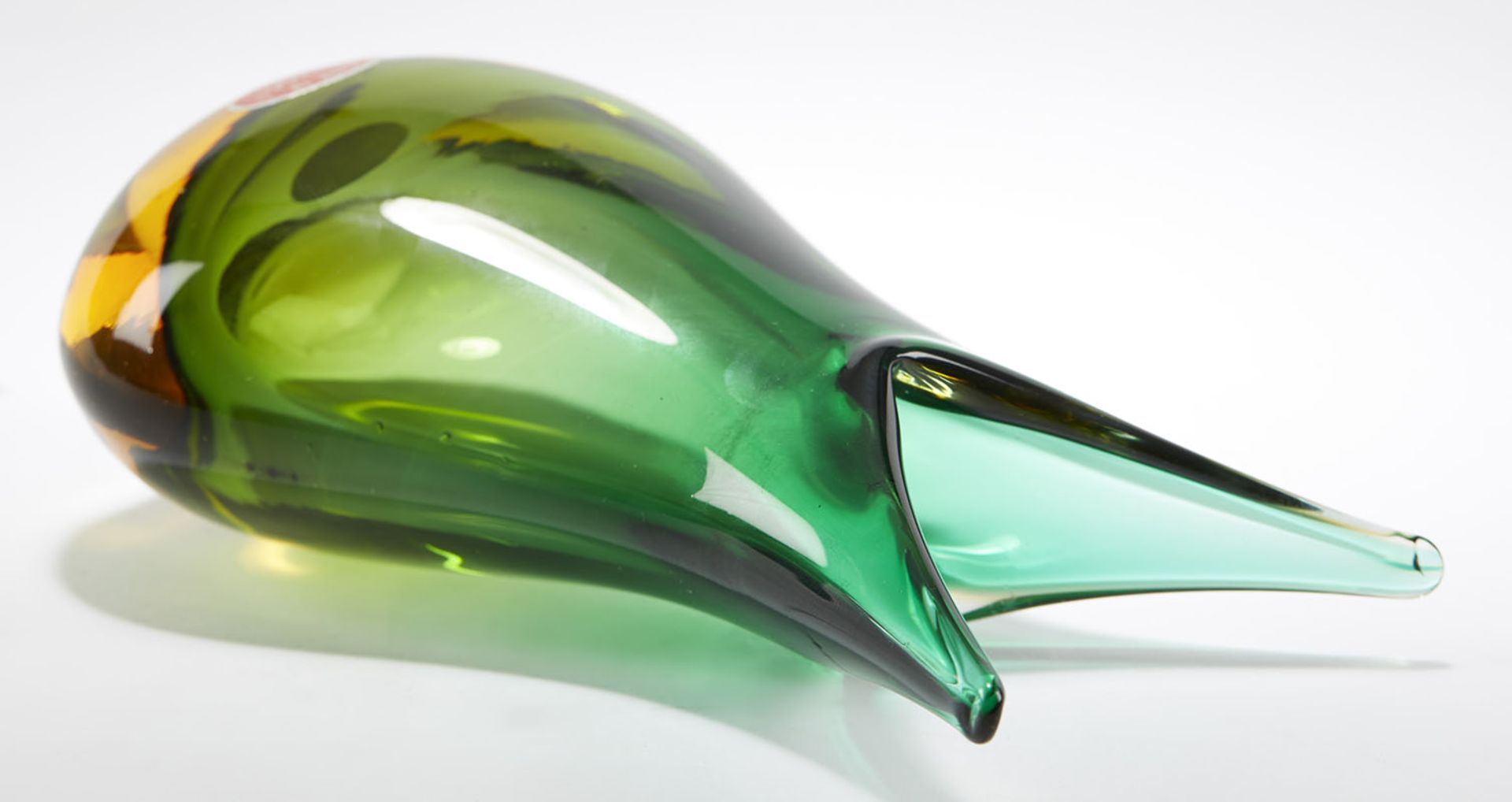 ITALIAN MURANO FREE FORM SOMMERSO GLASS VASE - Image 9 of 9