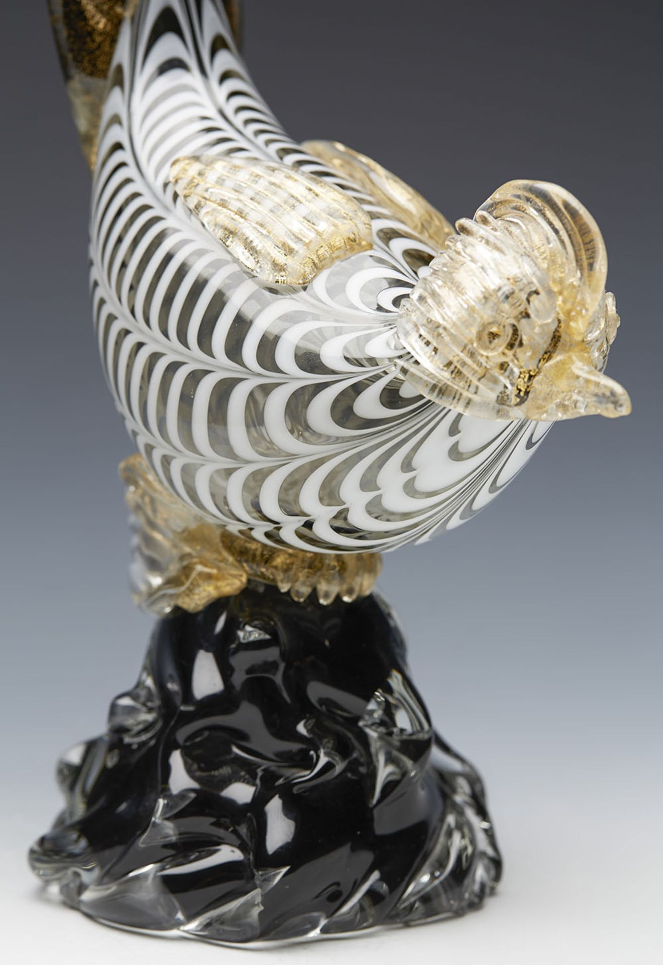 Vintage Italian Venini Glass Exotic Bird By Fulvio Bianconi C.1950 - Image 5 of 12