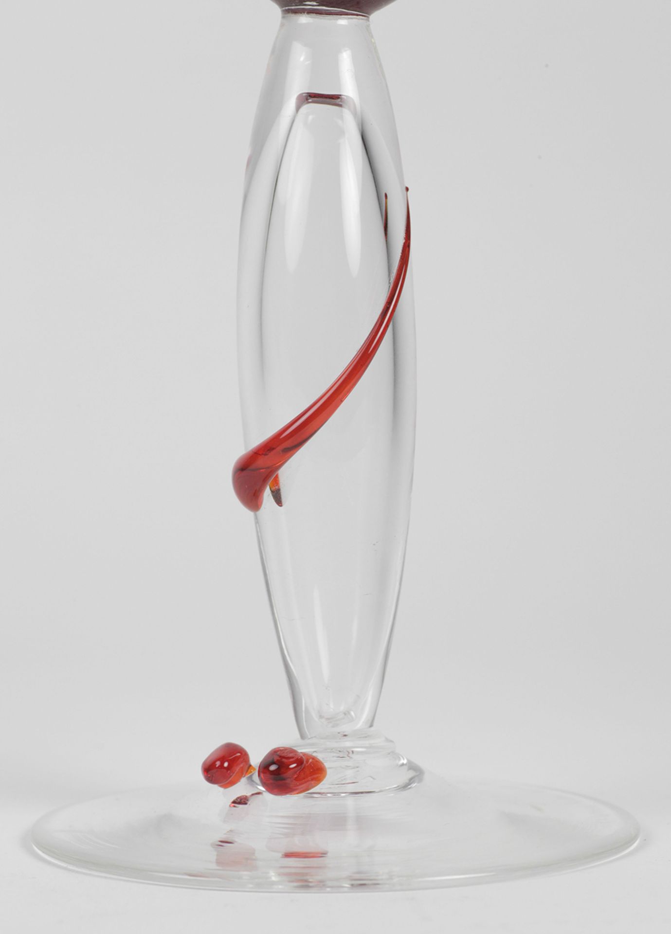 Limited Edn Venetain 'Gocce' Artistic Wine Glass By Maria Grazia Rosin 2004 - Image 8 of 12