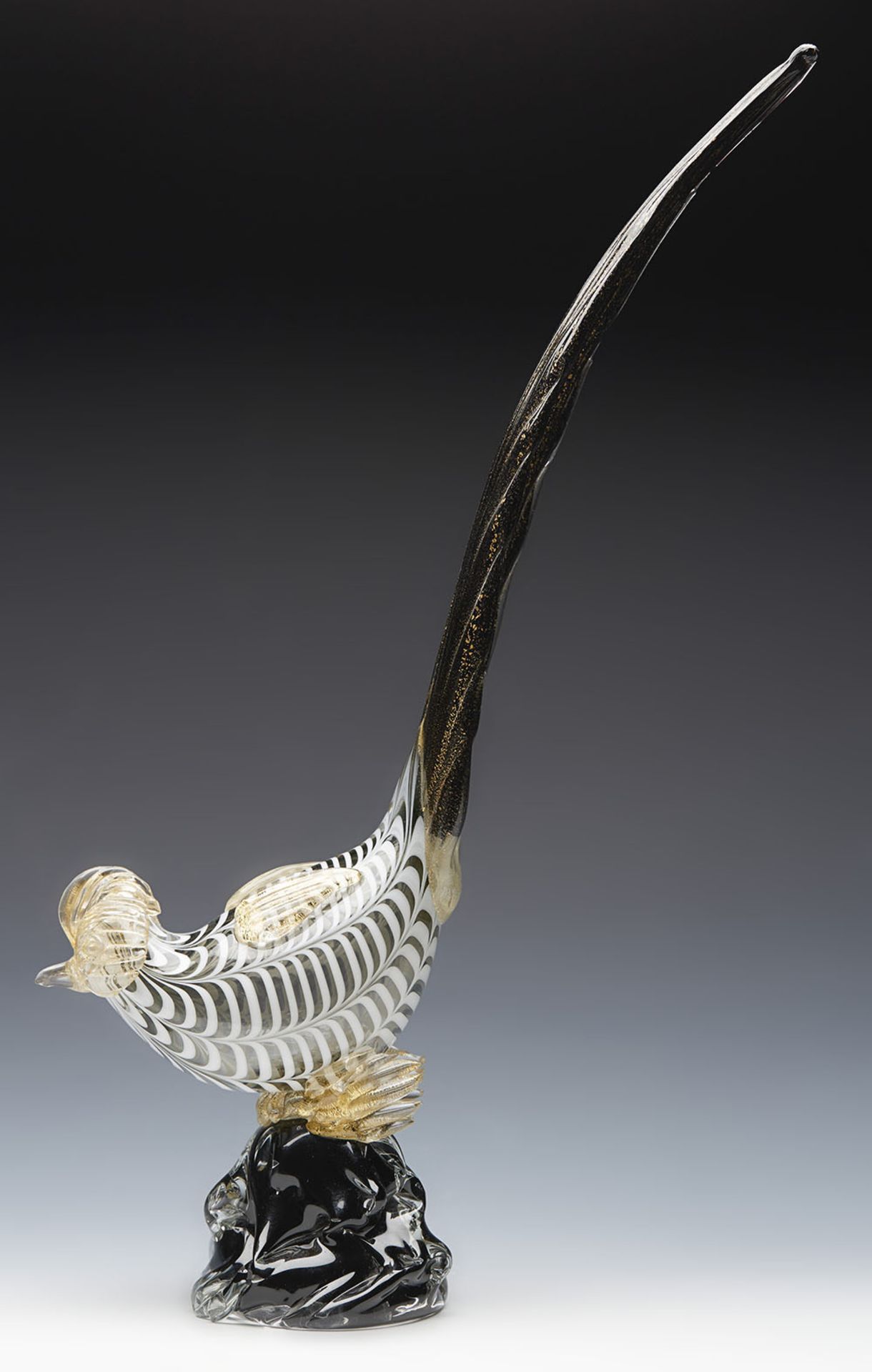 Vintage Italian Venini Glass Exotic Bird By Fulvio Bianconi C.1950 - Image 12 of 12