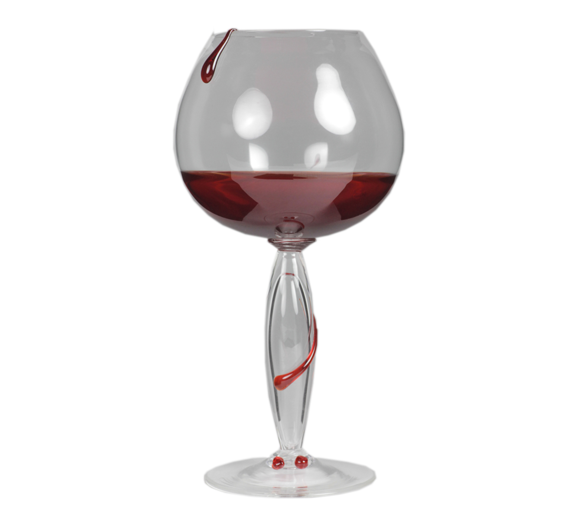 Limited Edn Venetain 'Gocce' Artistic Wine Glass By Maria Grazia Rosin 2004 - Image 2 of 12