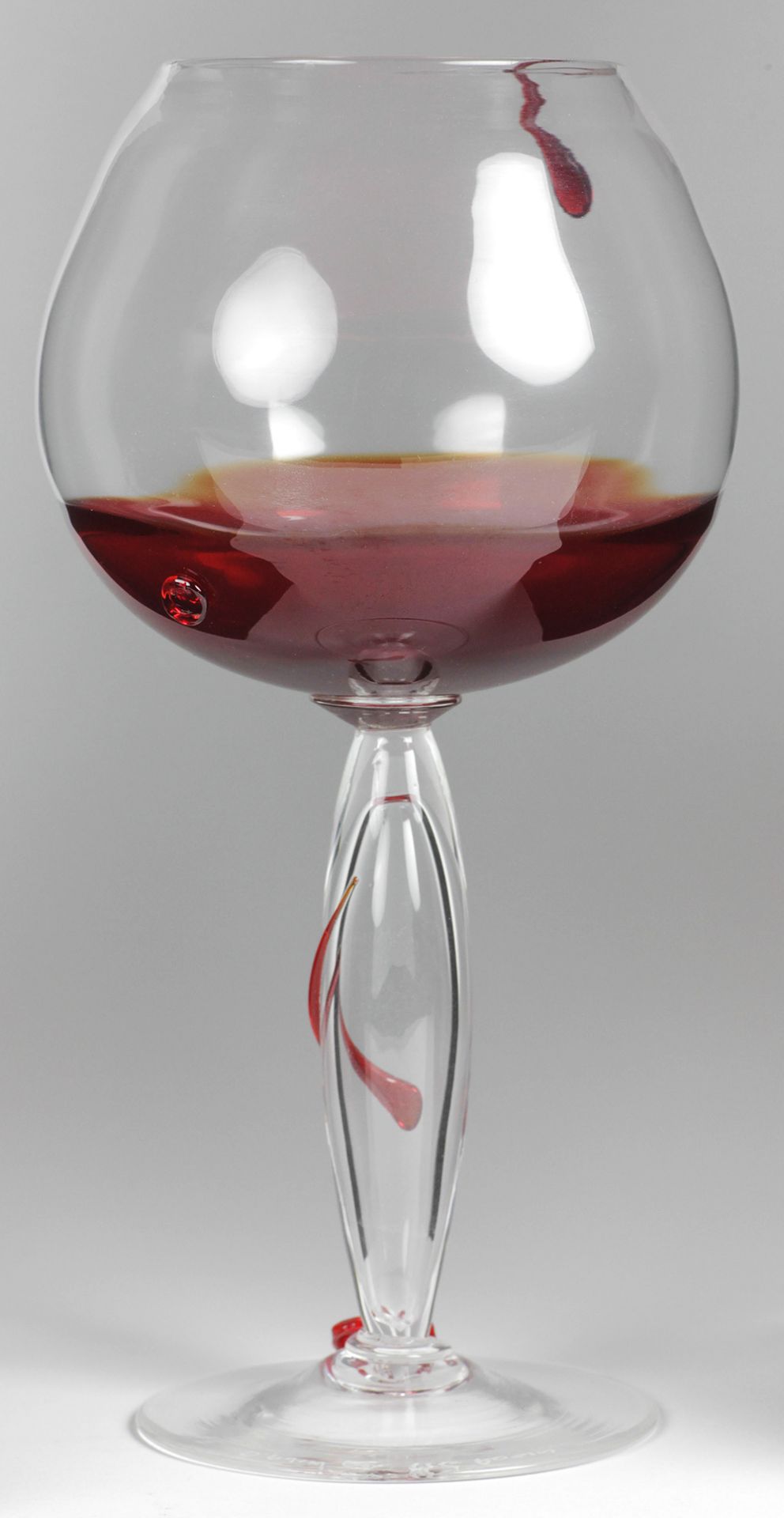 Limited Edn Venetain 'Gocce' Artistic Wine Glass By Maria Grazia Rosin 2004 - Image 3 of 12