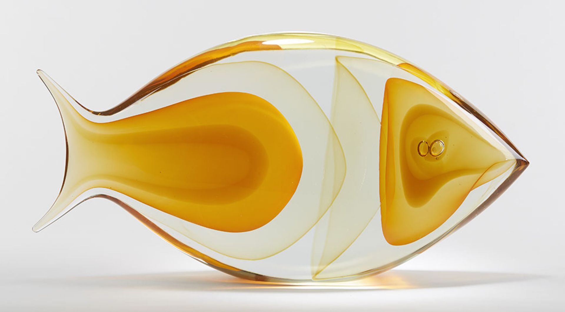 Superb Murano Glass Fish Sculpture By Romano Dona 20Th C.