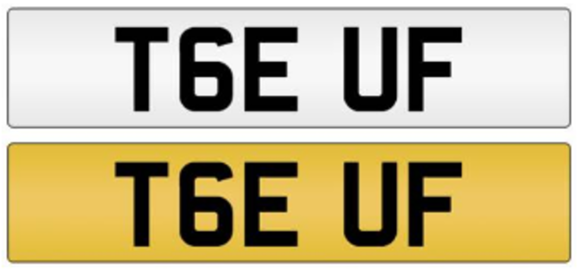 Cherished plate - T6E UF ' Tee Up'