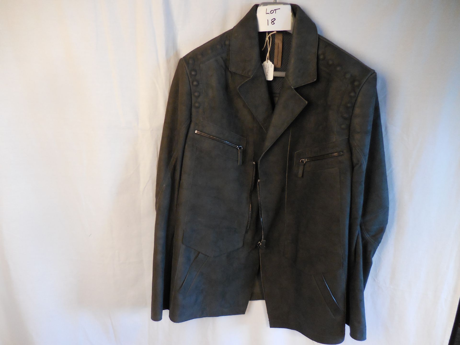 Scarabinow Waxy Jacket 100% Lambskin Pocket Lining 100% Cotton Size 50 Retail £1750