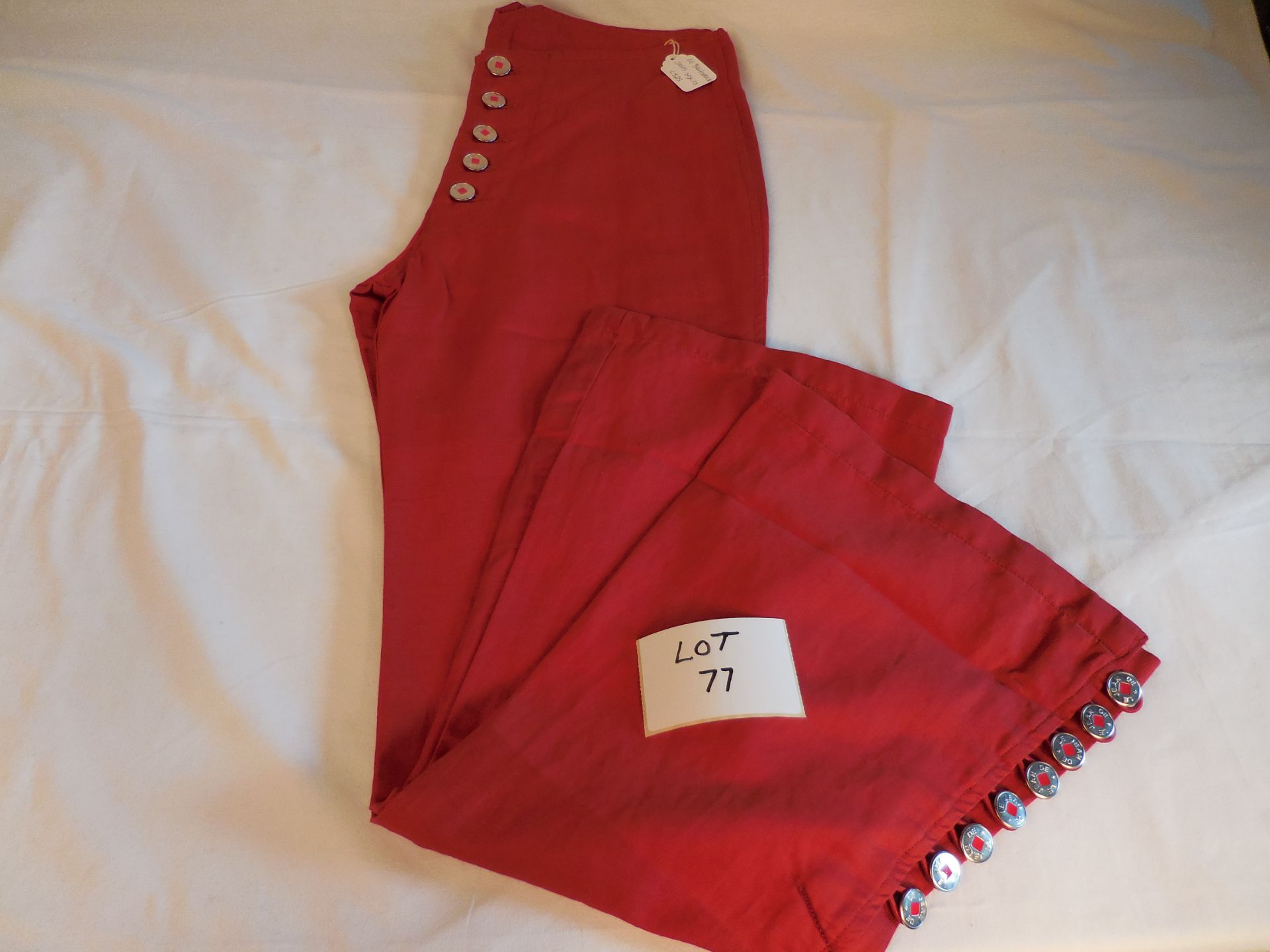 Le Beutonneux Jeans Colour Red Size 31 Retail Price £225