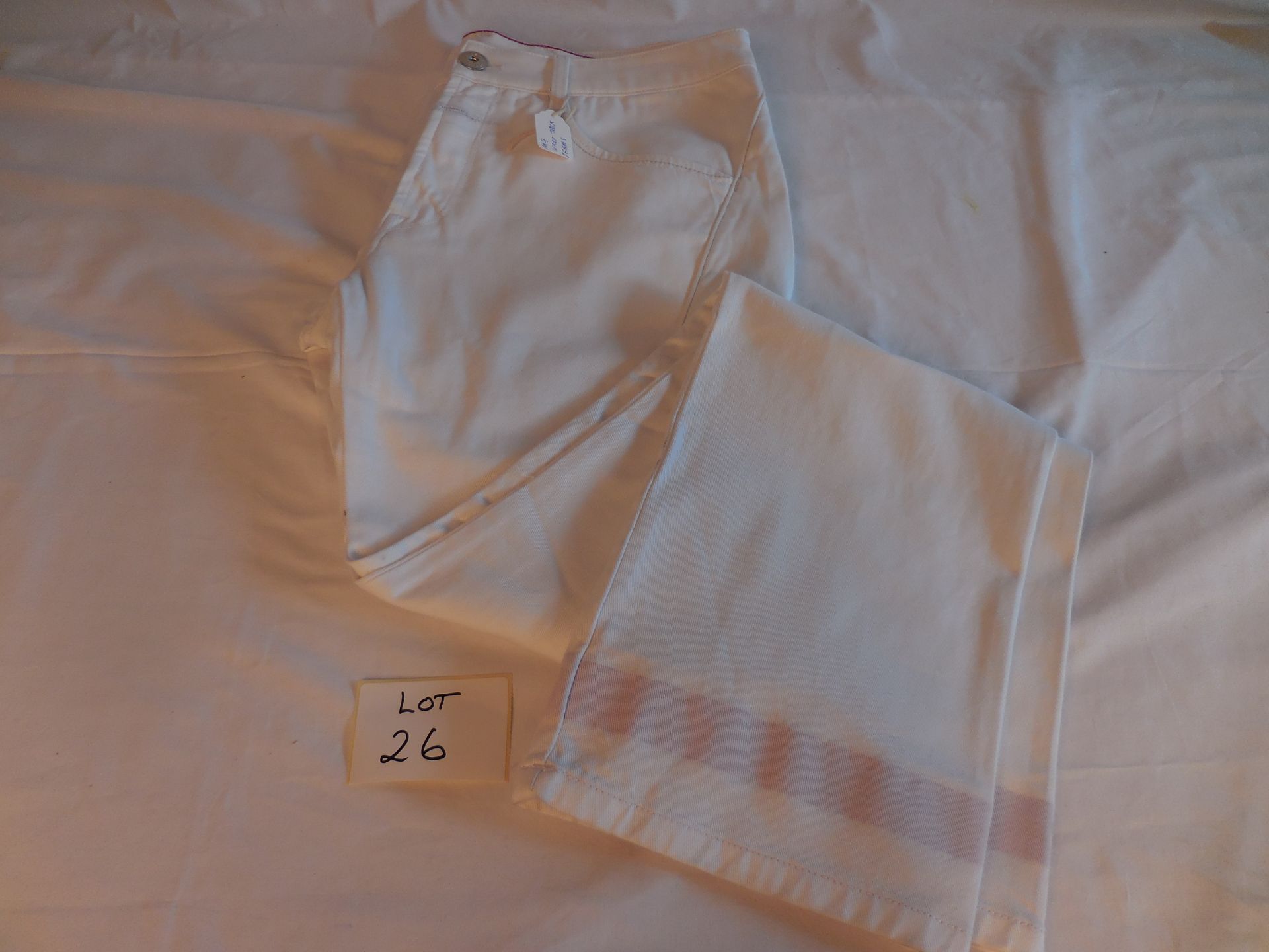 Jeans Wrap Track Bull Stretch Colour White Size 36