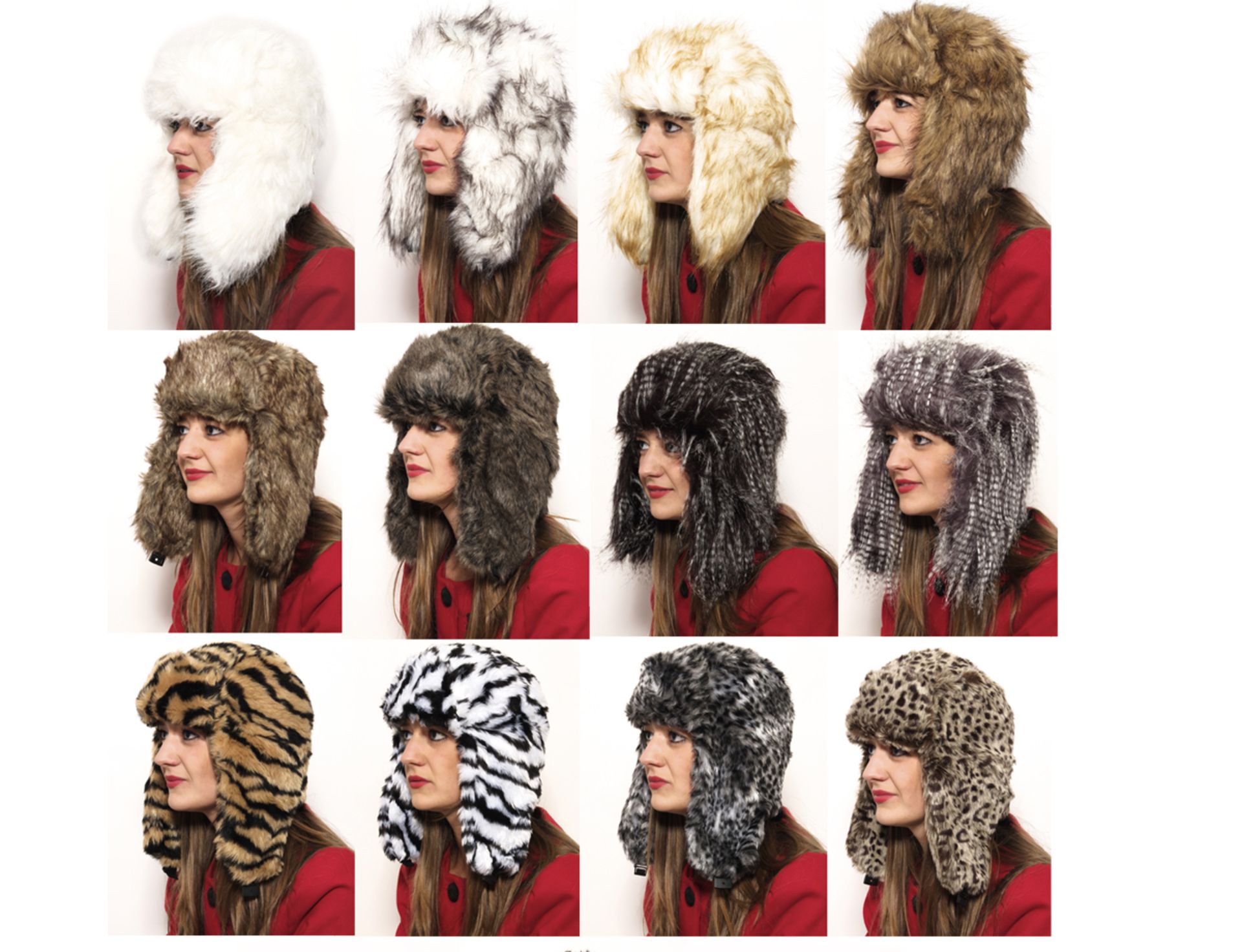 High Resale Value. Huge Job lot of Winter Faux Fur Trapper Hats 316 Multiple Colours. #2/23 - Image 2 of 2