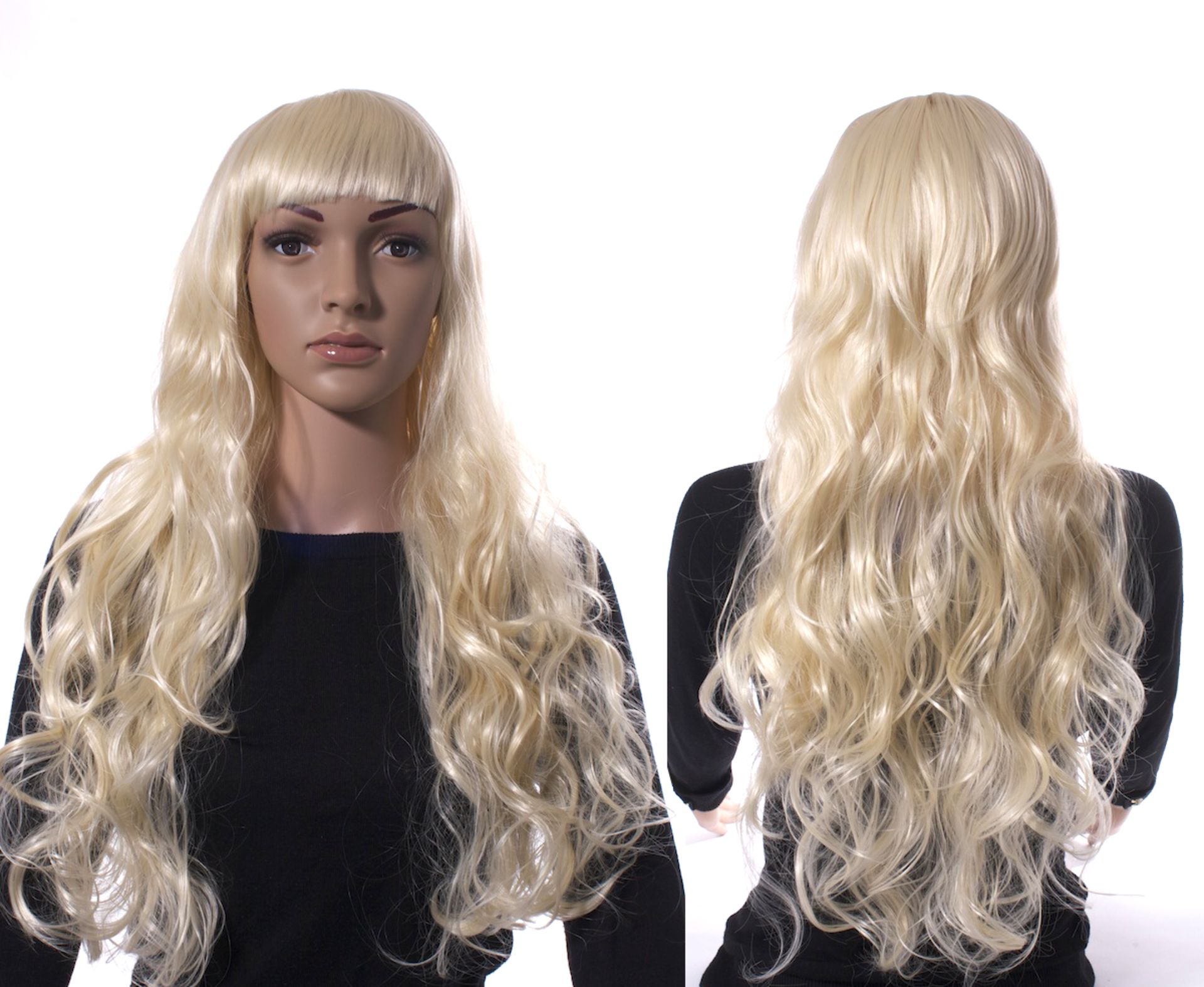 High Resale Value. 134 x High Quality Wigs. Blonde, Red and black. Straight Wavy and Curly. All in - Image 2 of 7