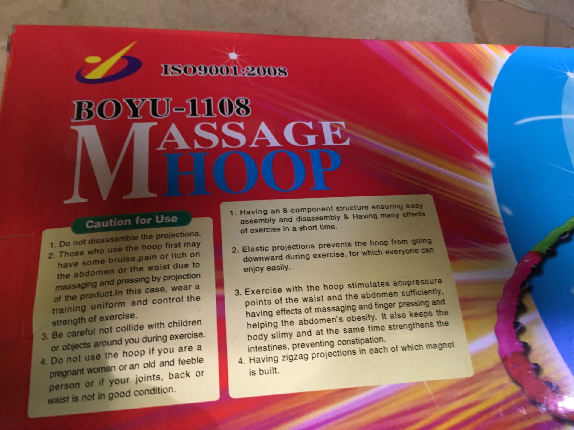 High Resale Value. 60x Massage Hula Hoops. Boxed in Retail Packing. - Image 2 of 3