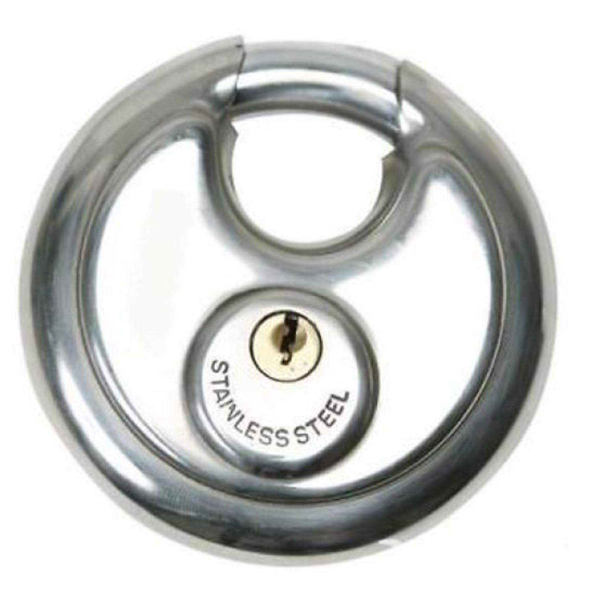 High Resale Value. 92 x Heavy Duty Round 80mm Padlocks with keys. Retail Ready.