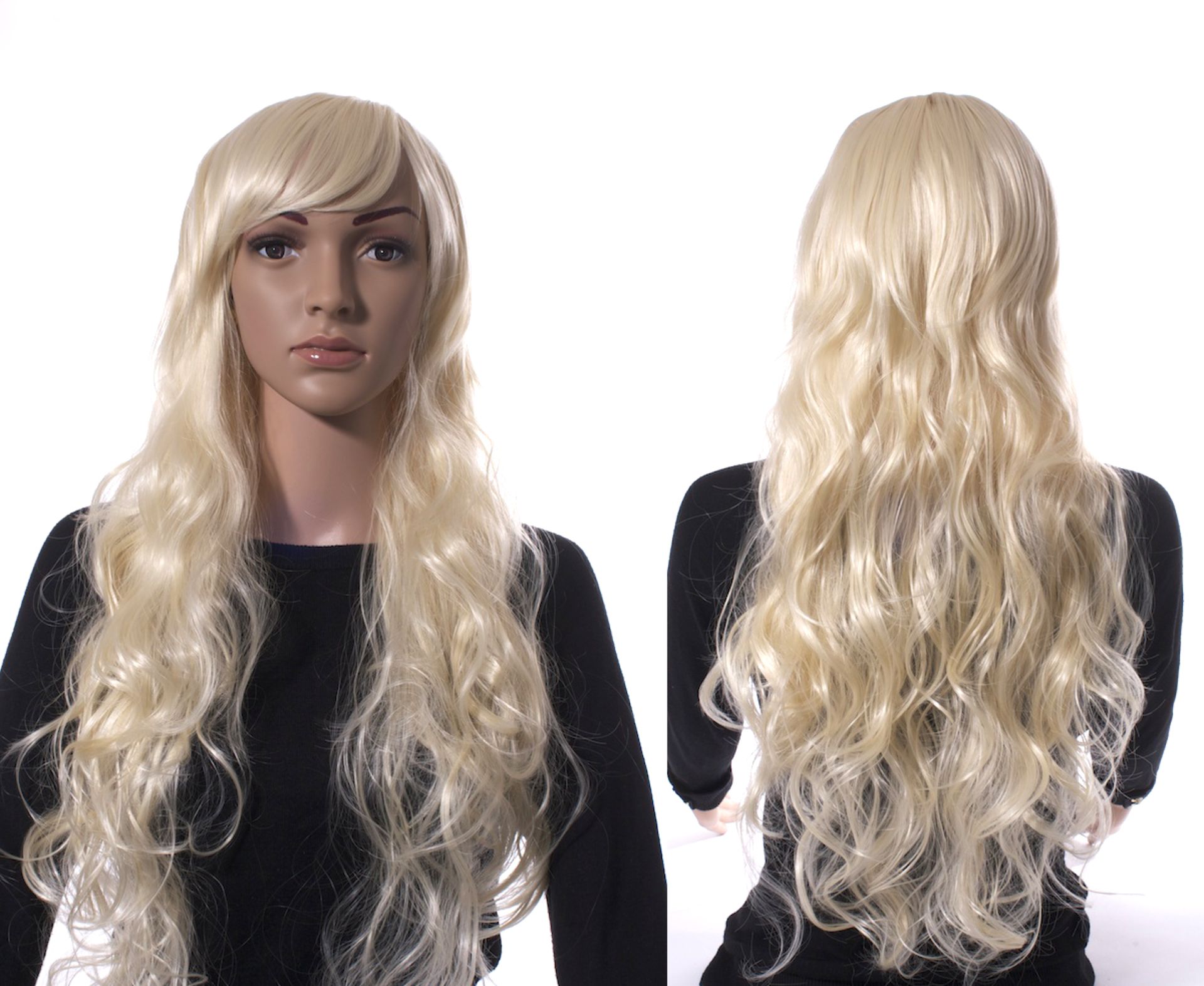 High Resale Value. 134 x High Quality Wigs. Blonde, Red and black. Straight Wavy and Curly. All in - Image 3 of 7