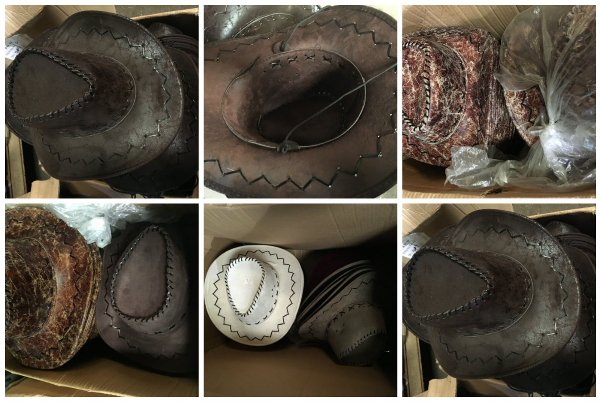 High Resale Value. Large Amount of Cowboy Hats 379 Individual Cowboy Hats 8 colours and styles.