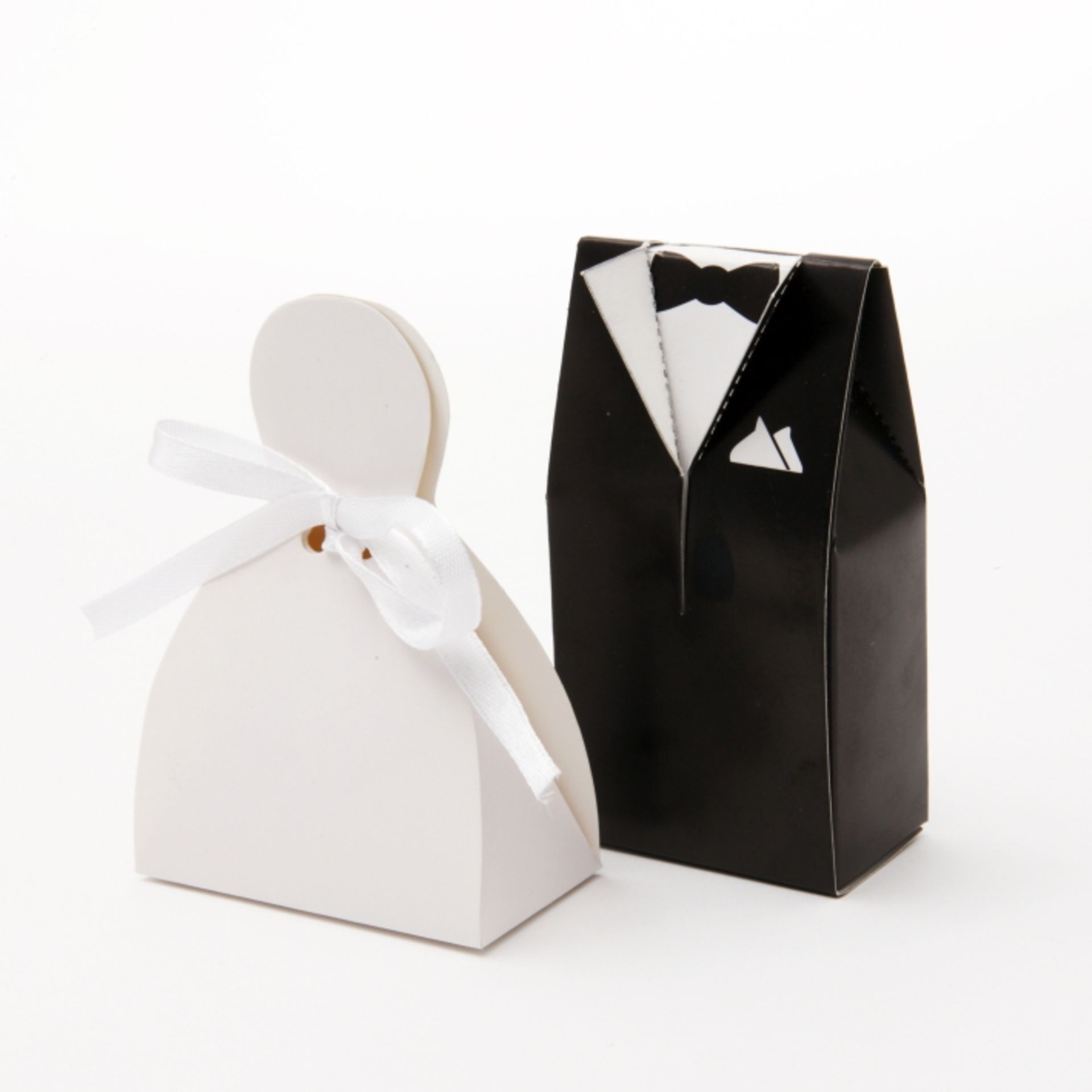 High Resale Value. Bride and Groom Wedding Favour Candy Boxes Black Tuxedo White Wedding Dress with