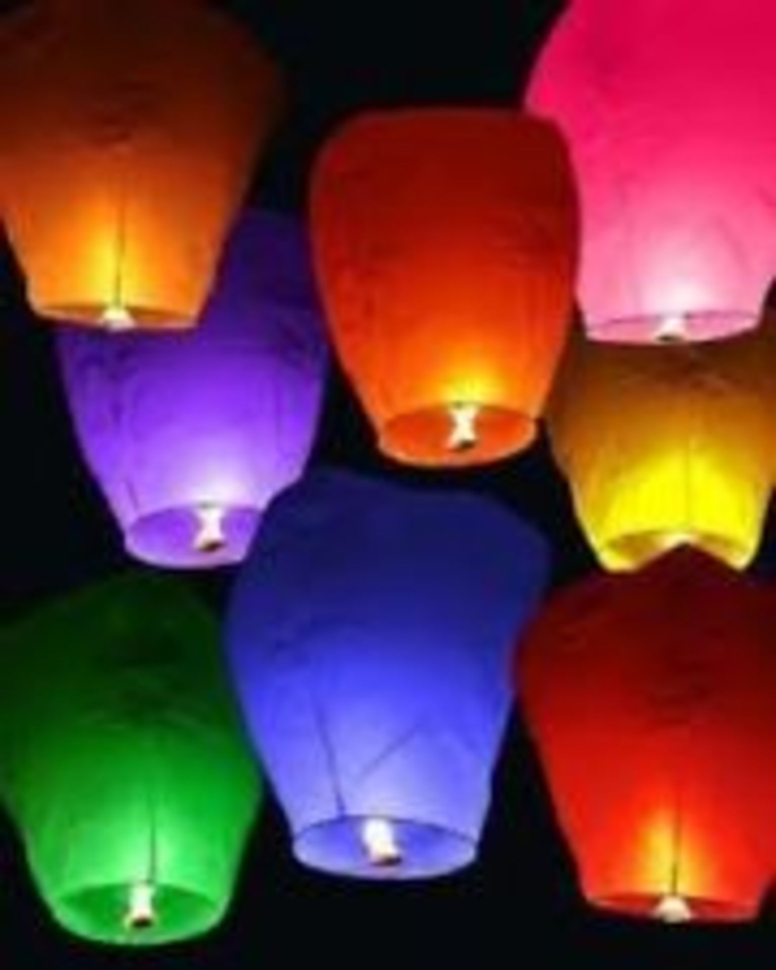 High Resale Value. Huge amount of paper sky lanterns. 2,300 lanterns. Mixed Colours and styles. All - Image 2 of 5