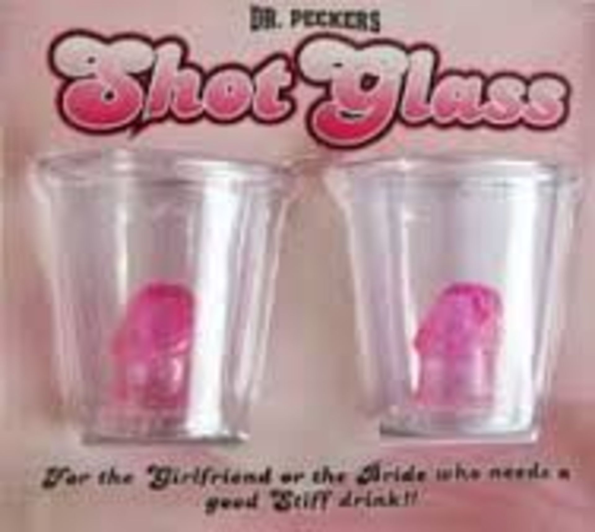 High Resale Value. 201 Pink Beaded Necklace Shot Glasses. My Last Night and Dr Pecker Glasses. - Image 2 of 6