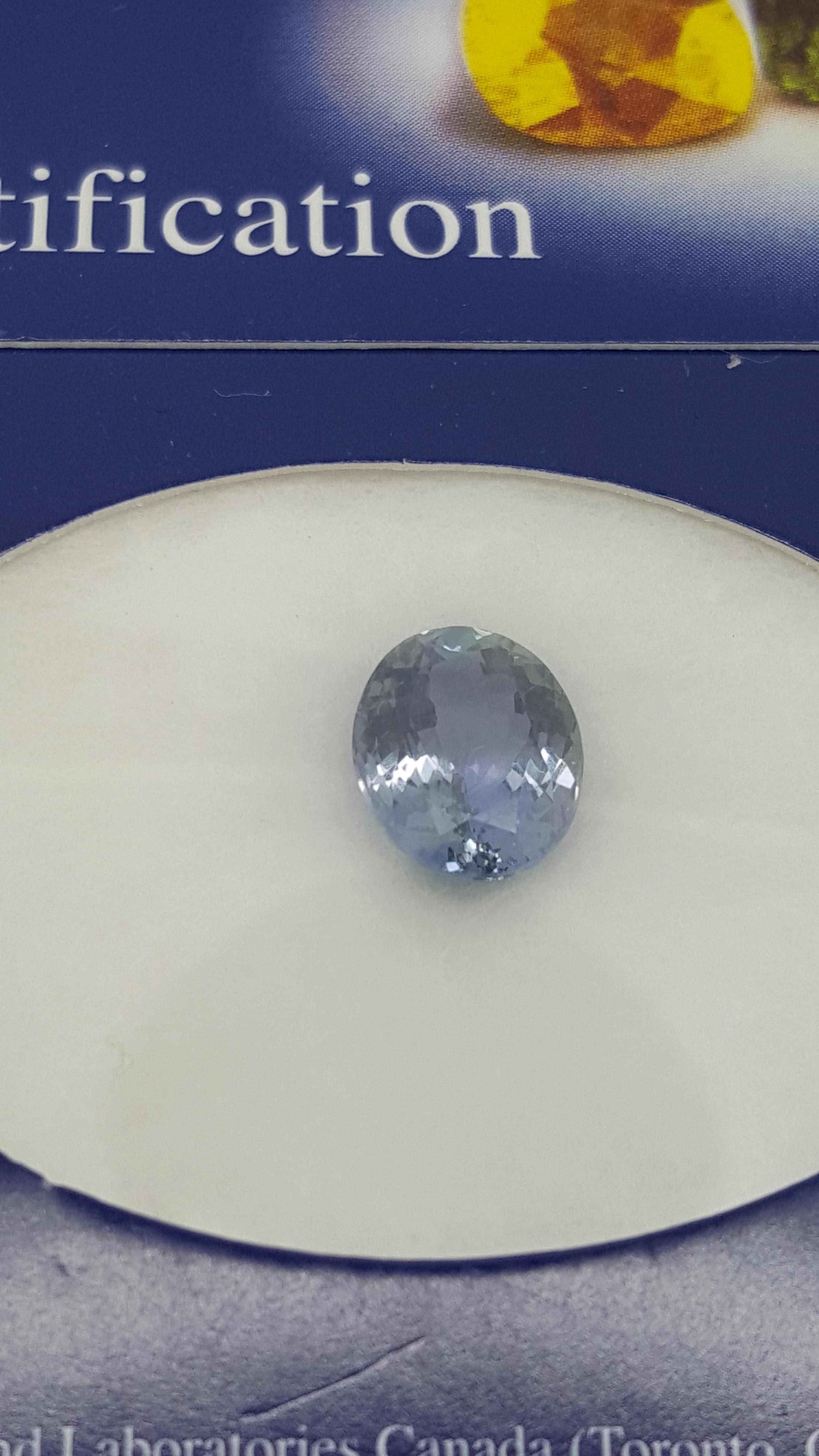 3.00 ct Natural loose Certified Tanzanite