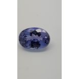 3.96 ct Natural Loose Certified Tanzanite