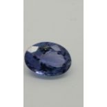 3.31 ct Natural Loose Certified Tanzanite