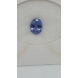 3.16 ct Natural Loose Certified Tanzanite