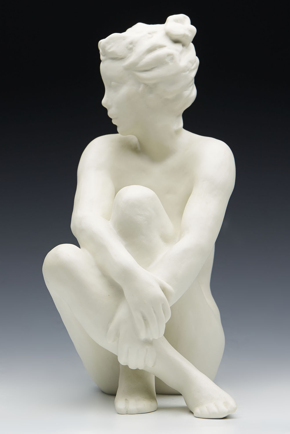 VINTAGE ROSENTHAL SEATED NUDE BY FRIEDRICH GRONAU c.1947 - Image 4 of 9