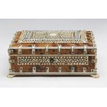 Exceptional Anglo-Indian Ivory & Tortoiseshell Box 19Th C.