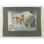 IRISH TOWN SCENE WATERCOLOUR ANNE TALLENTIRE 20TH C.