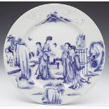 Chinese Republic Period Blue & White Plate 20Th C.