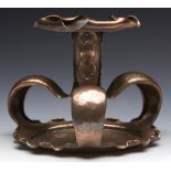 Arts & Crafts Scottish Hammered Copper Chamberstick C.1890