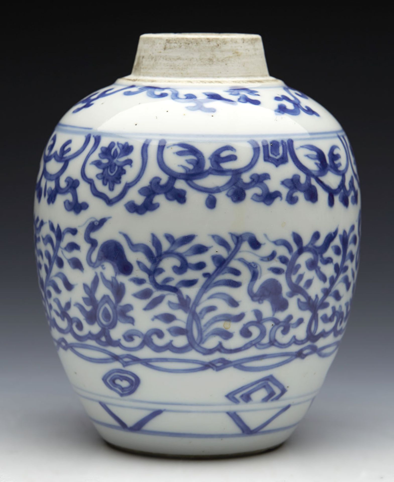 Antique Chinese Kangxi Jar 1662 - 1722 - Image 5 of 10