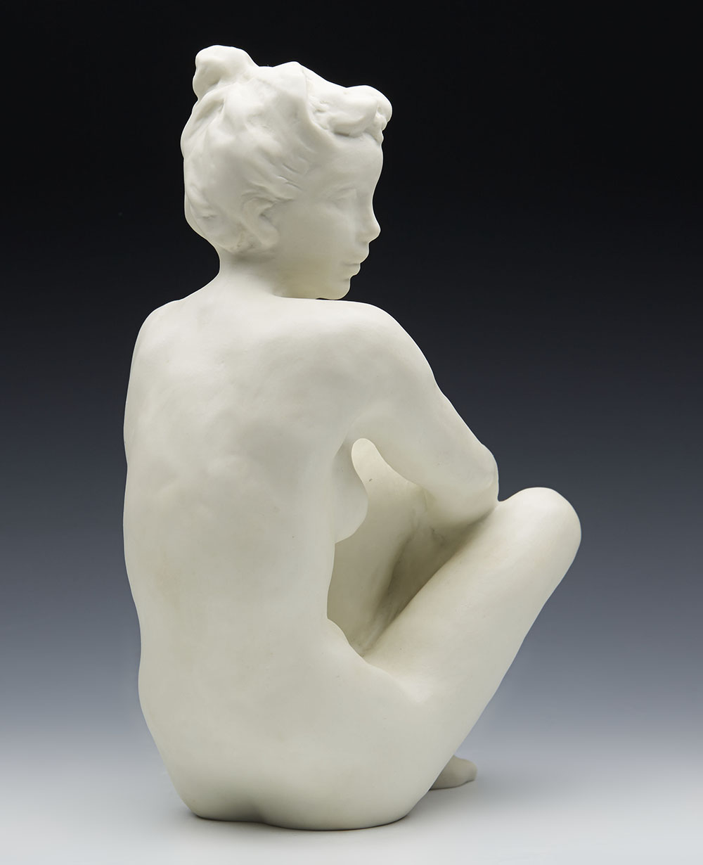 VINTAGE ROSENTHAL SEATED NUDE BY FRIEDRICH GRONAU c.1947 - Image 9 of 9